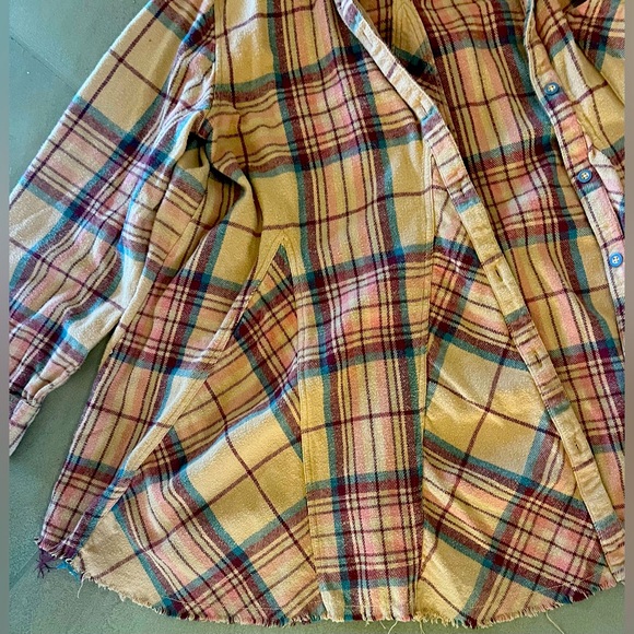 We The Free Kalli Plaid Swing Flannel - Picture 3 of 9